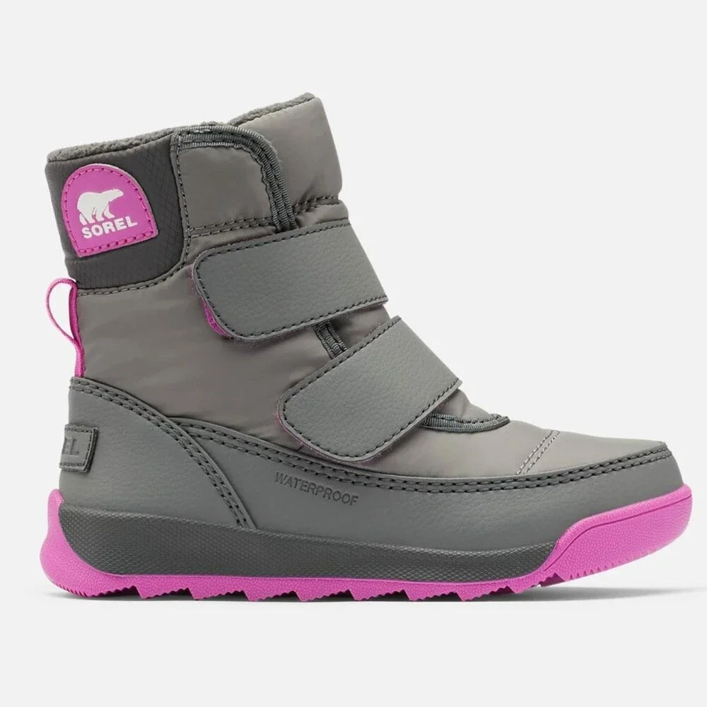 Sorel Whitney II Strap Toddler US 6 Quarry Grill Round Toe Winter Boots RHS7689